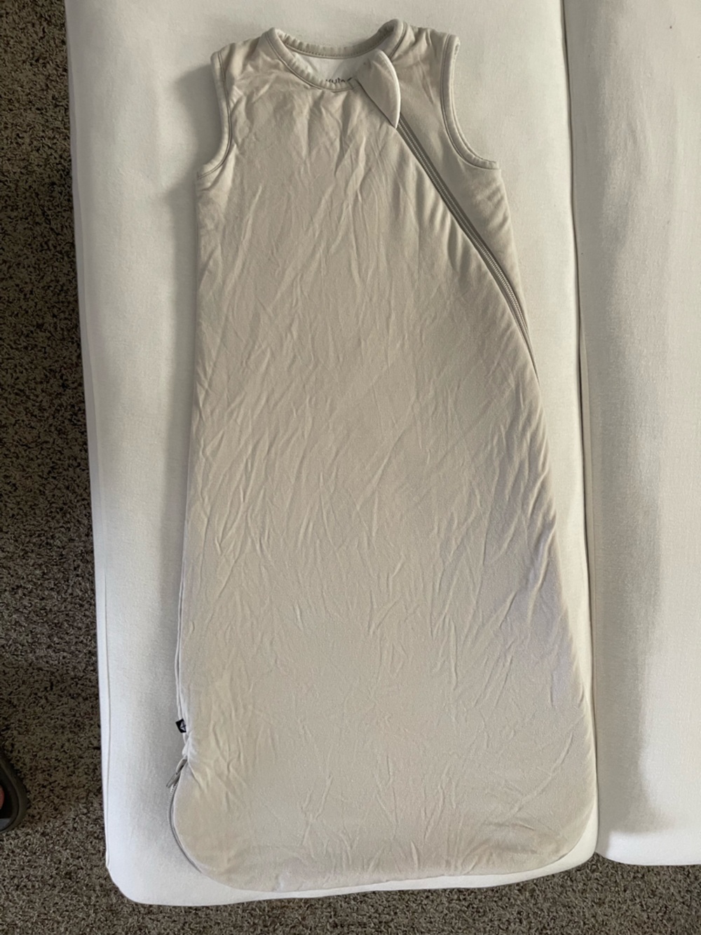 Kyte BABY Cream Sleeveless Zippered Sleep Sack